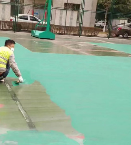 金华球场地面翻新