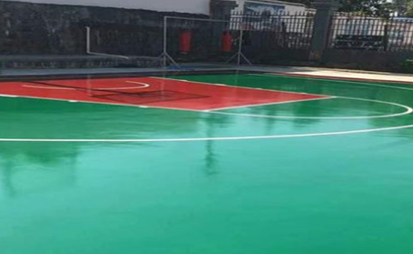 金华篮球场翻新地面